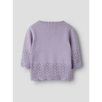 NAME IT Strik Bluse Brit Lavender Gray