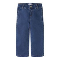 NAME IT Fleece Wide Jeans Rose Medium Blue Denim