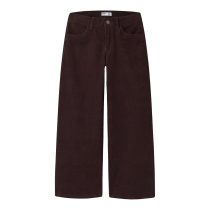 NAME IT X-Wide Fløjls Bukser Rose Chocolate Plum