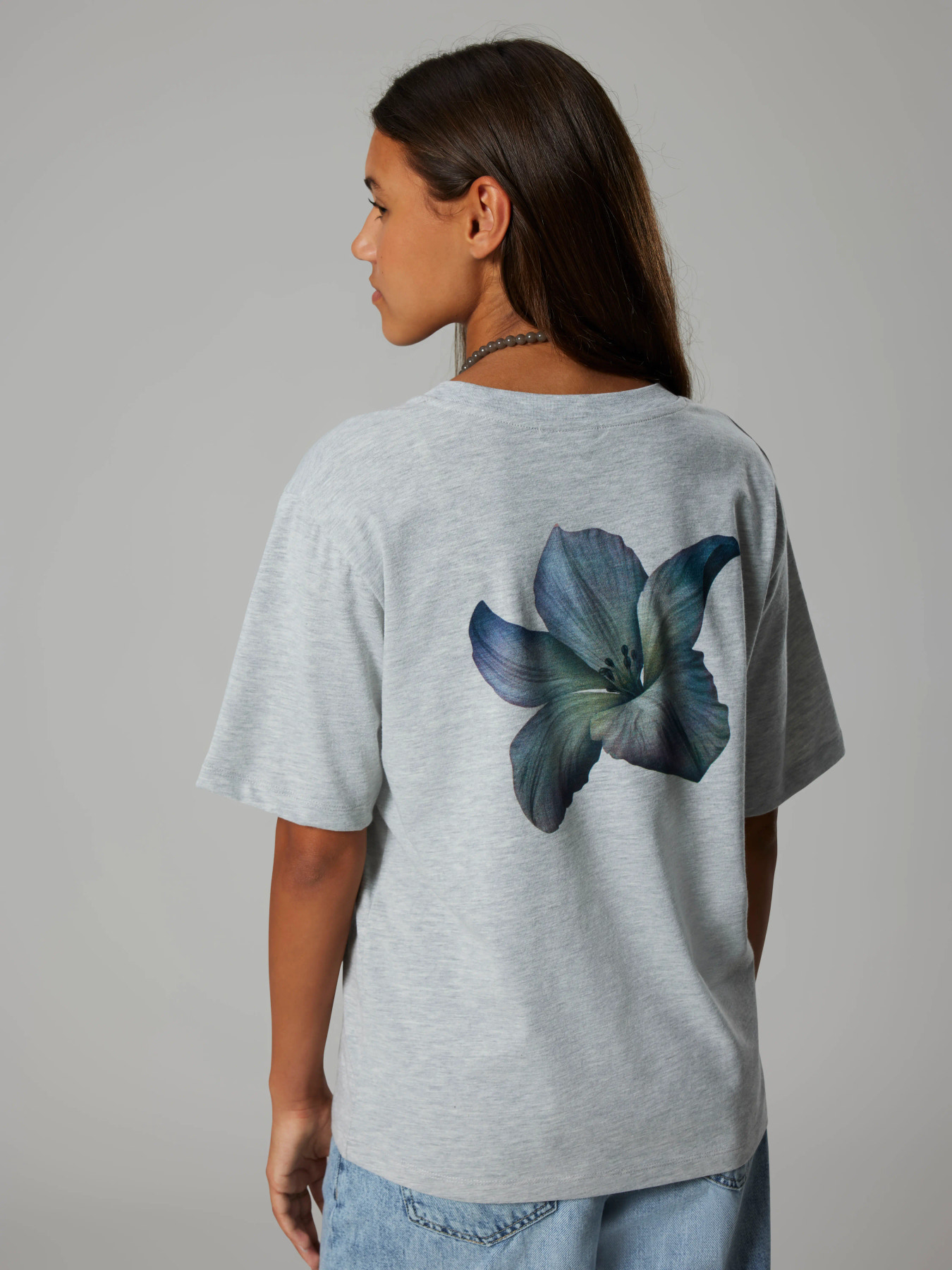 LMTD T-shirt Hibi Light Grey Melange