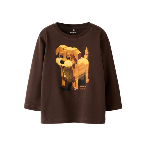 NAME IT Bluse Salan Seal Brown