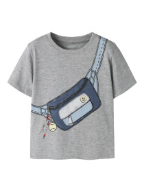 NAME IT T-shirt Fum Grey Melange