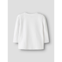NAME IT Bluse Jina Stitch Bright White