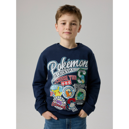 Name It Pokemon Hoodie Jim - Børne Hættetrøje - Blå - 134