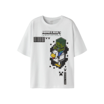NAME IT Minecraft T-shirt Jun Bright White