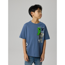 NAME IT Minecraft T-shirt Jun Vintage Indigo