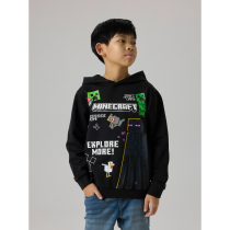 NAME IT Minecraft Hoodie Ju Black