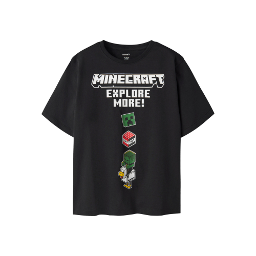 Name It Julio Minecraft - T-shirt - Sort - 152