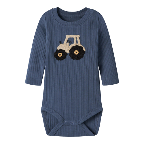 Name It Body l/æ - Rib - NbmLias - Vintage Indigo m. Traktor