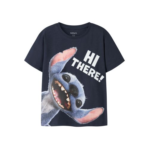 Name It Stitch Jylle - T-shirt - Hvid/Blå - 98