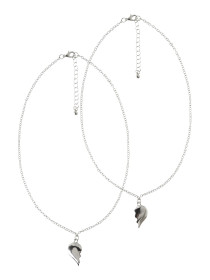 NAME IT 2-Pak Halskæde Forever Silver