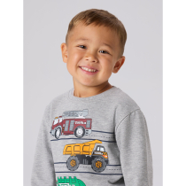 NAME IT Sweatshirt Jorge Tonka Grey Melange
