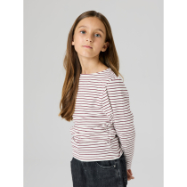 NAME IT Bluse Silke Burgundy Cloud Dancer