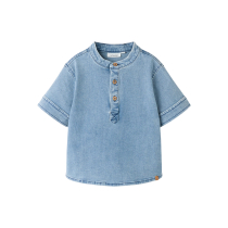 LIL ATELIER Skjorte Bluse Deva Medium Blue Denim