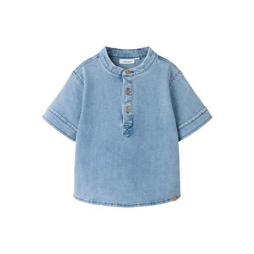 Lil' Atelier Denimskjorte K/Æ - NmmDeva - Medium Blue Denim