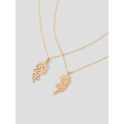 Name It Venindehalskæder - 2-pak - NkfLfriends - Gold Colour