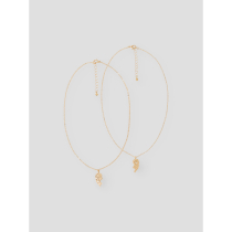 NAME IT 2-Pak Friends Halskæde Gold Colour