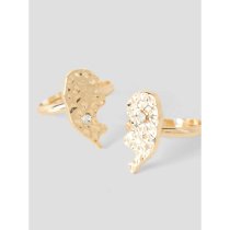 NAME IT 2-Pak Friends Ringe Gold Colour