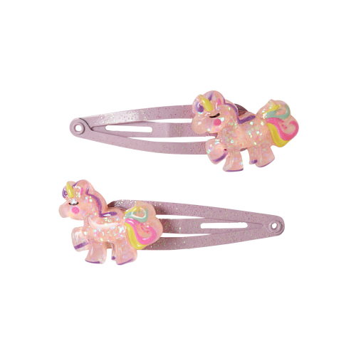 Name It Hårspænder - 2-pak - NmfLunicorn - Lotus/Unicorn