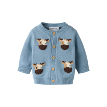 NAME IT Strik Cardigan London Ashley Blue Cow