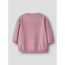 NAME IT Strik Cardigan Ladot Lilas Lotus