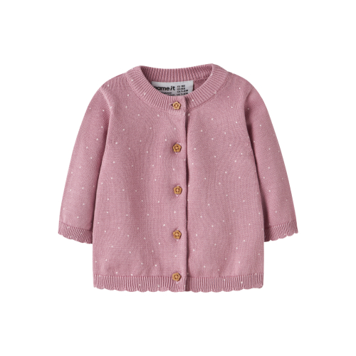 NAME IT Strik Cardigan Ladot Lilas Lotus