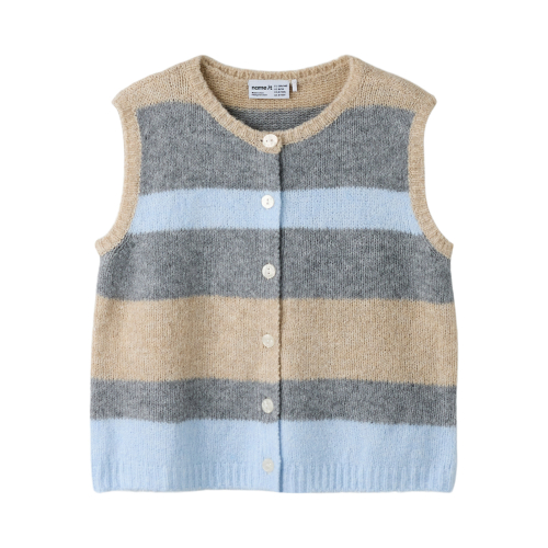 Name It Vest - Strik - Loose - NkfLuci - Subdued Blue