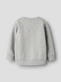 NAME IT Sweatshirt Sikko Front Print Grey Melange