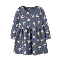 NAME IT Kjole Vilisa Vintage Indigo Swan Princess