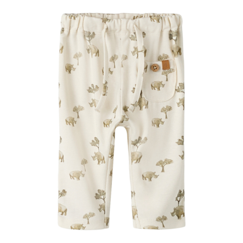 Lil' Atelier Bukser - NbmLayo - Loose - Coconut Milk/Rhino