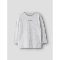 NAME IT Bluse Lane Light Grey Melange
