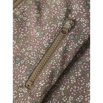 NAME IT Softshell Jakke Alfa08 Brown Lentil Flower Field
