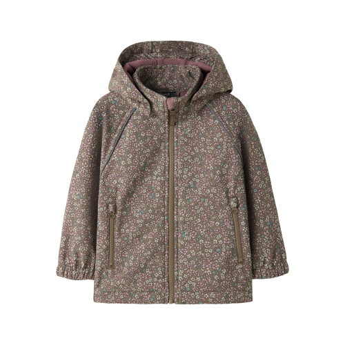 Name It Softshelljakke m. Fleece - NmfAlfa08 - Brown Lentil/Flow