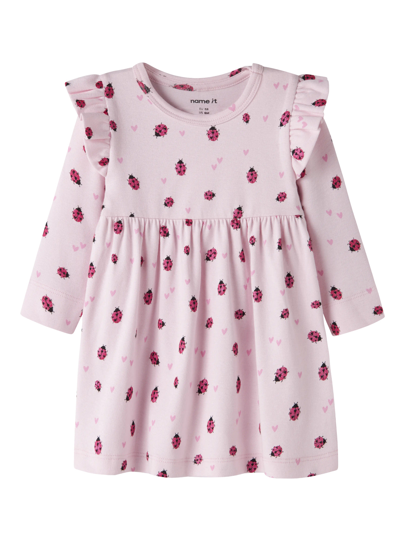 Name It Kjole - Bomuld/Modal - NbfHaline - Cradle Pink m. Glimme