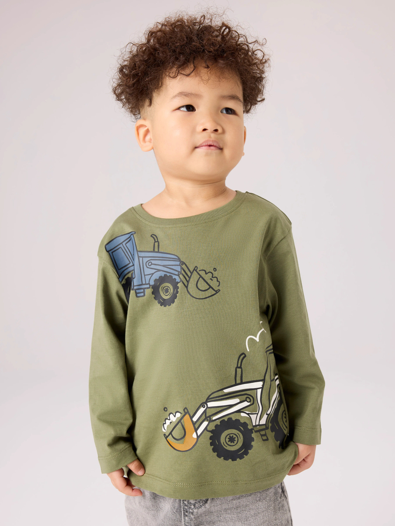 NAME IT Traktor Bluse Berlan Olivine