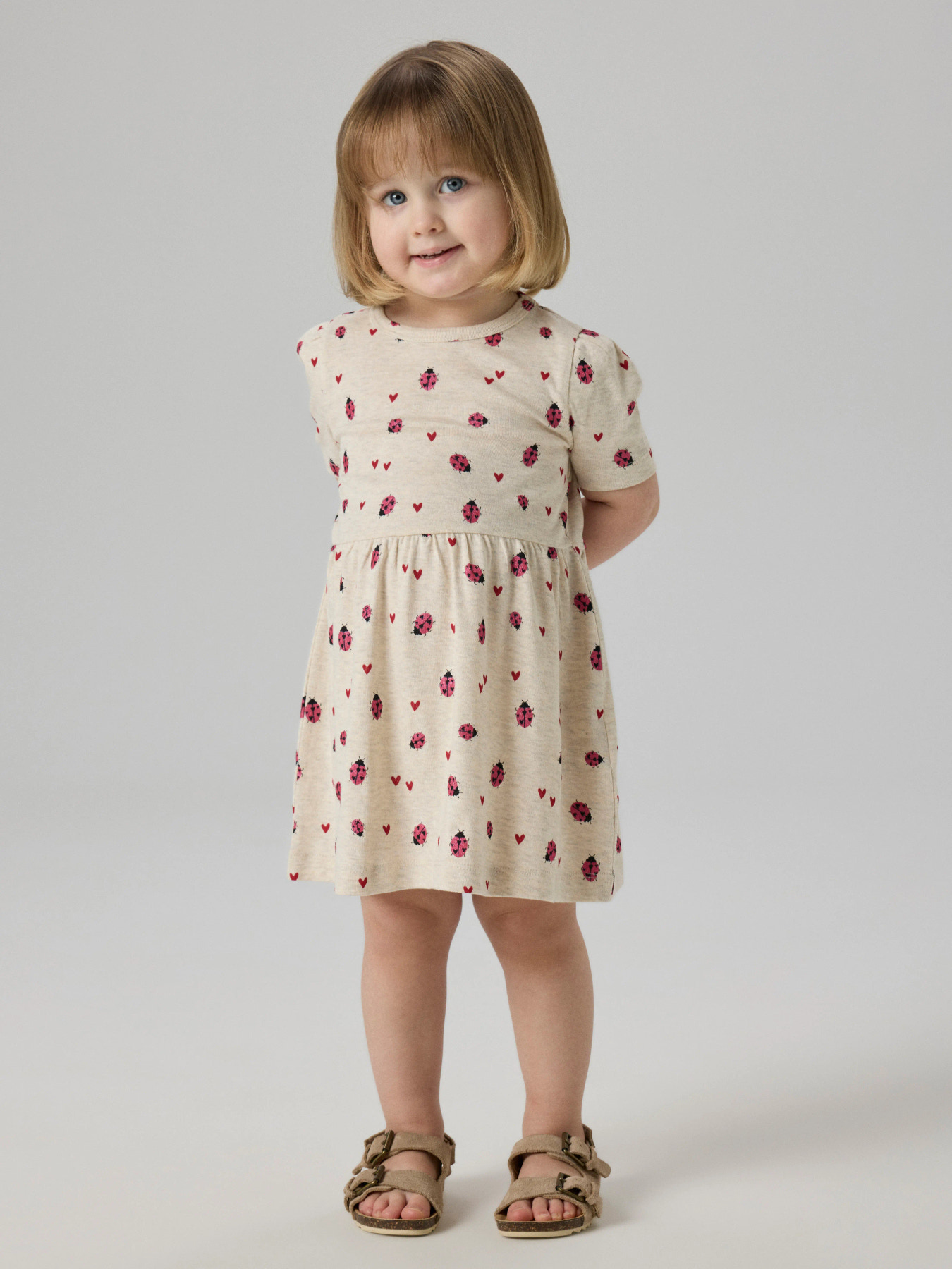 NAME IT Kjole Haline Peyote Melange billede