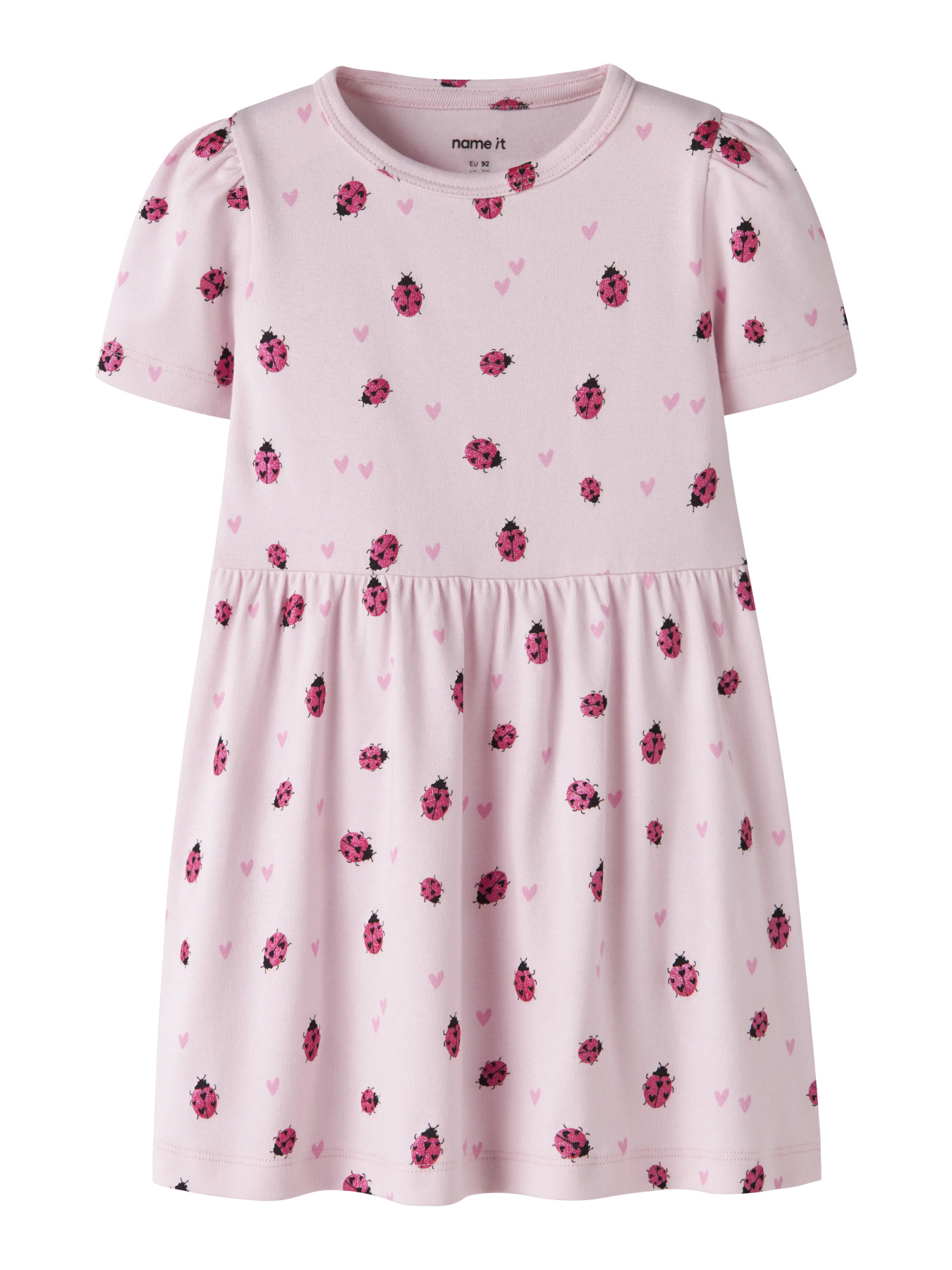 Name It Kjole - Bomuld/Modal - NmfHaline - Cradle Pink m. Glimme