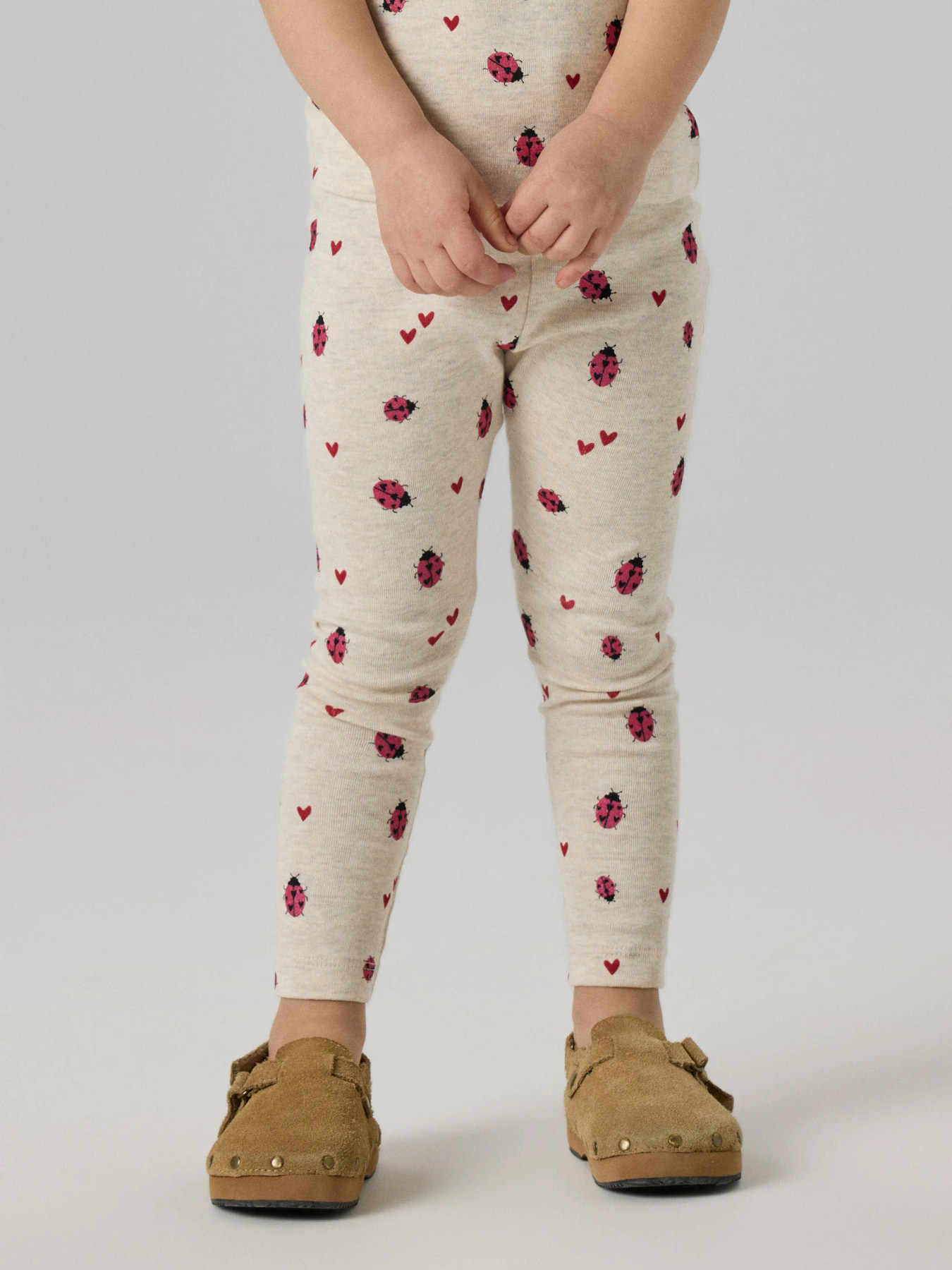 NAME IT Leggings Haline Peyote Melange billede