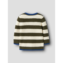 NAME IT Striktrøje Nereus Olive Night