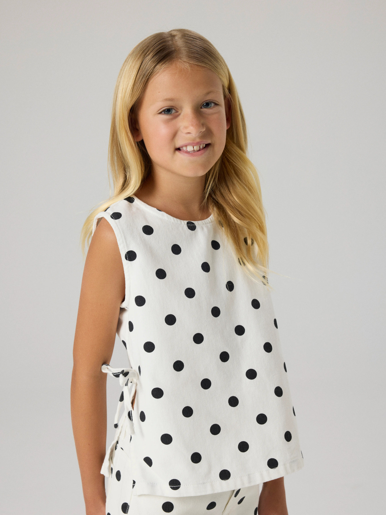 NAME IT Top Dot Twill Antique White billede