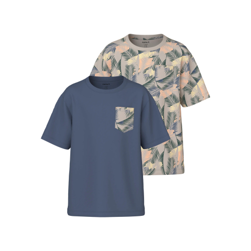 Name It Valmas - T-shirt 2-pak - Blå - 164
