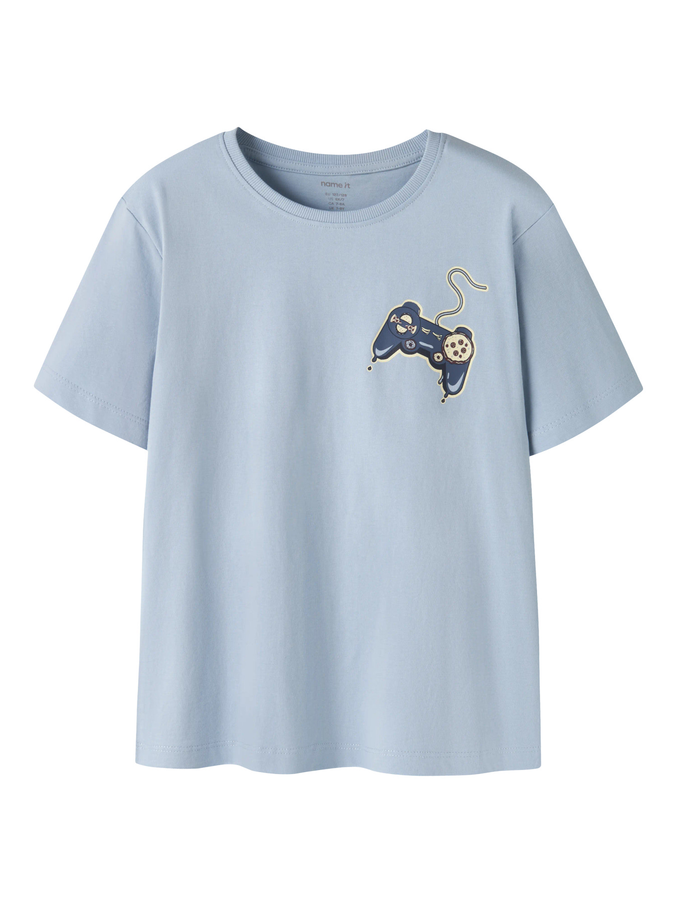 Name It T-shirt - NkmVictor - Blue Fog/Pizza Controller