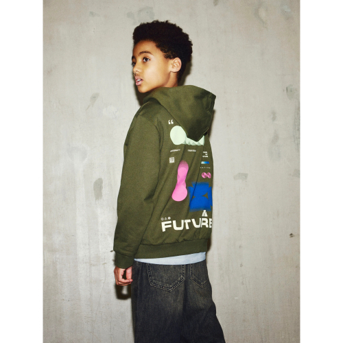 NAME IT Sweatshirt Nigo Olive Night