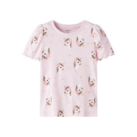 Name It T-shirt - NmfJalisa - Cradle Pink m. Glimmer
