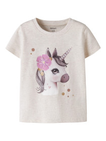 NAME IT T-shirt Jalisara Peyote Melange