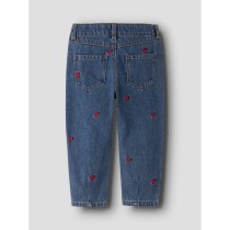 NAME IT Mom Jeans Bella Medium Blue Denim Lady Bug