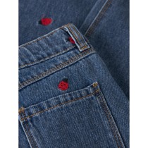 NAME IT Mom Jeans Bella Medium Blue Denim Lady Bug