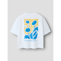 NAME IT T-shirt Helga Bright White Flower