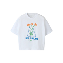 NAME IT T-shirt Helga Bright White Les Fleurs