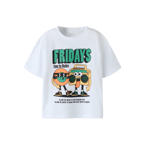 NAME IT T-Shirt Heinrick Bright White